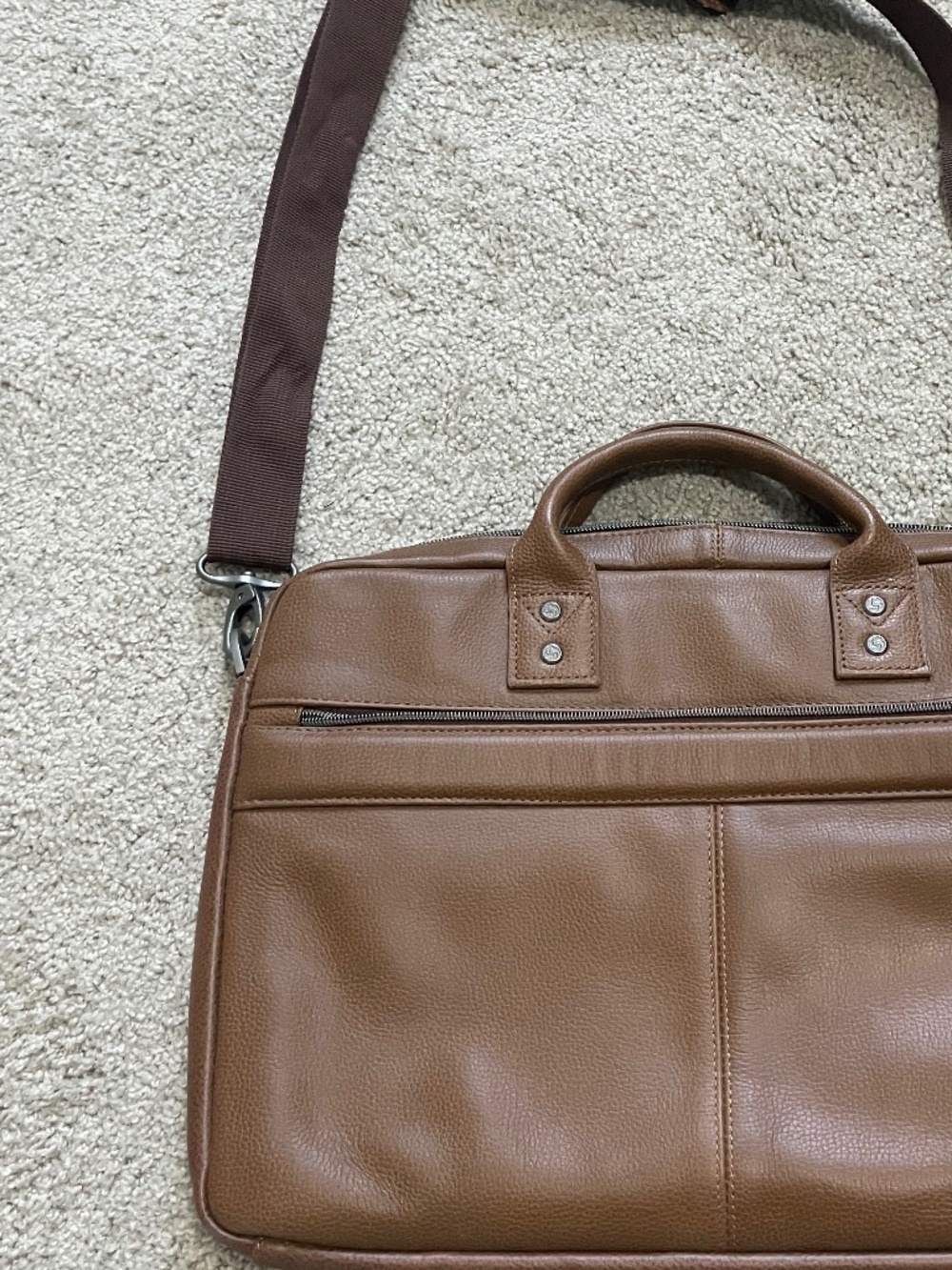 Unisex - Leather Computer/work Bag - Picture 4 of 7